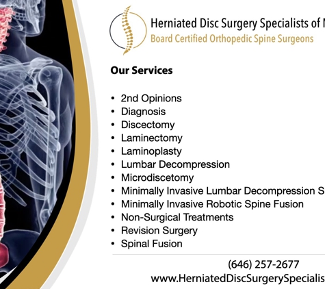 Herniated Disc Surgery Specialists of NYC - New York, NY