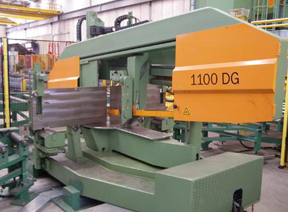 Herzog Steel - Mitchell, ACT. Our large specialised Peddinghaus steel cutting saw at Fyshwick store.
