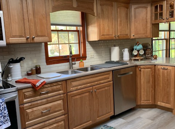 Rocky Ridge Kitchen & Baths. Red birch cabinets