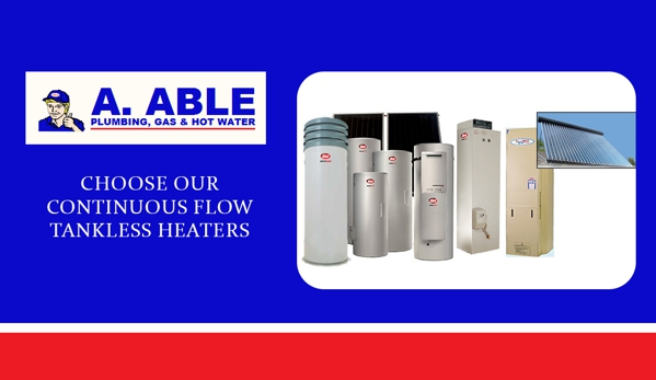 A Able Plumbing & Gas - Como, WA. Choose Our Continuous Flow Tankless Heaters