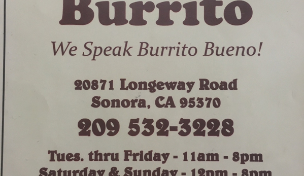 U-Kneada Burrito - Sonora, CA