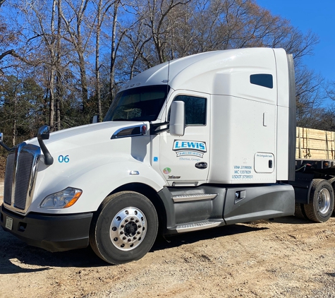 Lewis Transcontinental - Elberton, GA. Truck No. 6 delivering lumber