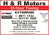 H & R Motors - Motor Engineers, Mechanics & Repairers