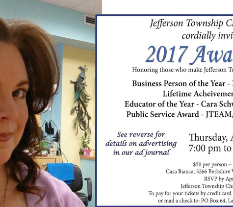 Harmony Salon - Oak Ridge, NJ. 2017 Business person of the Year...! :-D