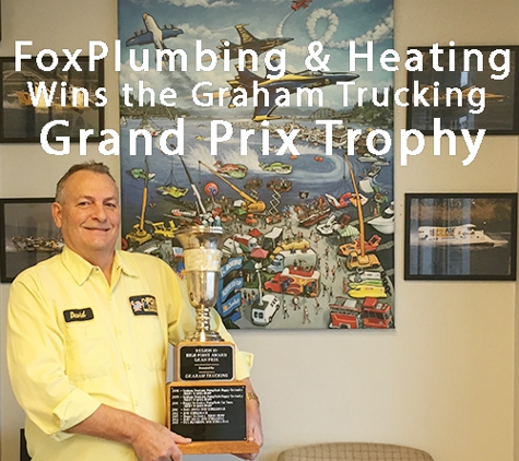 Fox Plumbing & Heating. Fox wins the Graham Trucking Grand Prix Trophy at Sea Fair
