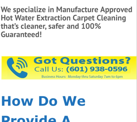 City Carpet Cleaning Certified Master Cleaner - Meridian, MS