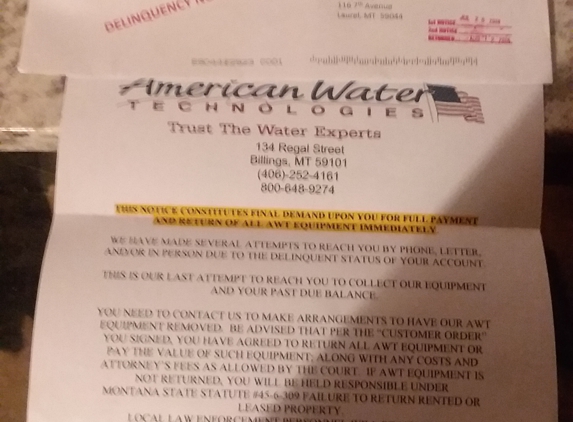 American Water Technology - Billings, MT