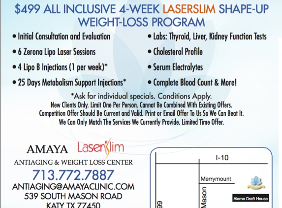 Amaya Anti-Aging and Weight Loss Center - Katy, TX