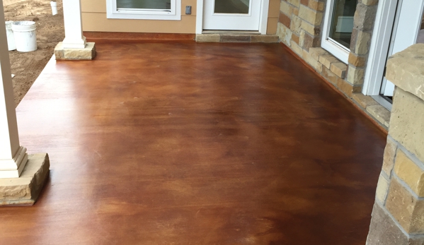 Fontenot Construction - Clyde, TX. Custom stained concrete