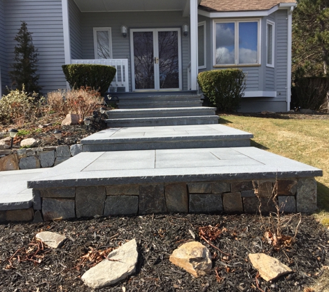 Monteiro and Sons Landscape services, Inc - Framingham, MA. Front Steps