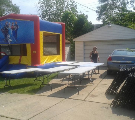 Brooks Table Chair & Tent Rental - Redford, MI. Bouncy Kid Parties