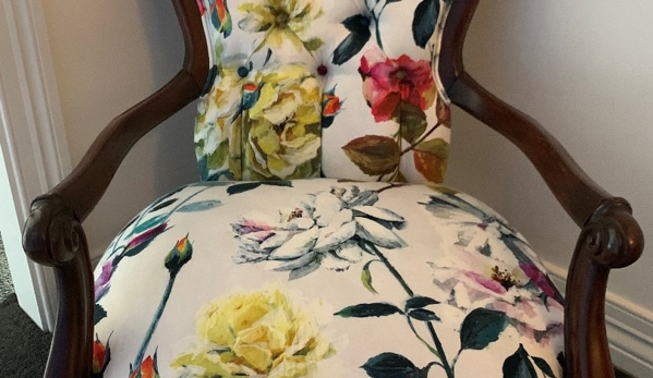 Authentic Upholstery - Bargo, NSW. Grandfather Chair with Button Back
