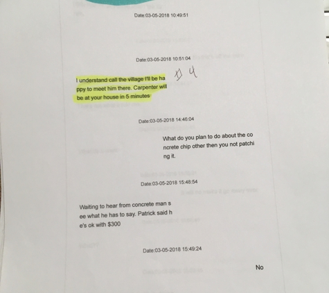 Steele & Loeber Lumber Co. His text stating there not his plans, this dose not mean you don't follow standards and plans. advertisers a custom builder. NOT!!!