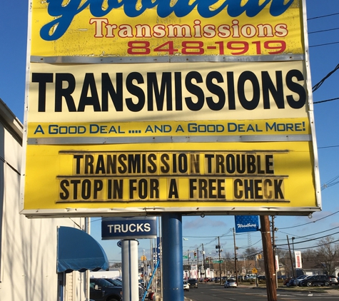 Goodeal Transmissions - Woodbury, NJ. Look for the Huge Sign Out Front