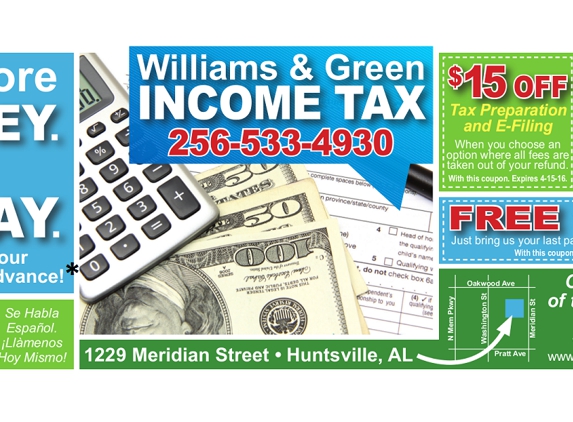 Williams & Green Bookkeeping & Tax Service Inc - Huntsville, AL