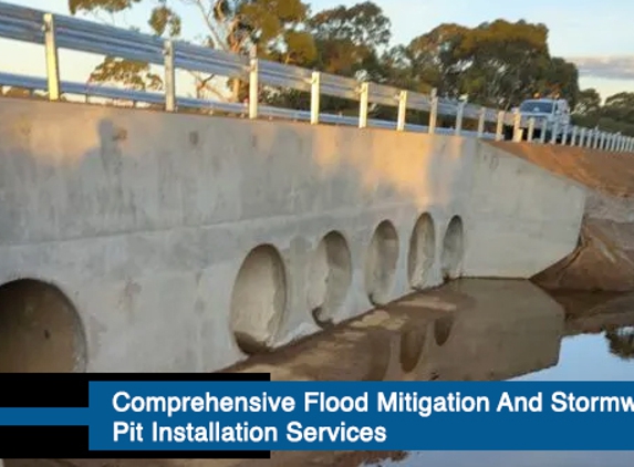 KAS Civil - Yorketown, SA. Comprehensive Flood Mitigation And Stormwater Pit Installation Services