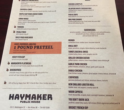 Haymaker Public House - Ann Arbor, MI