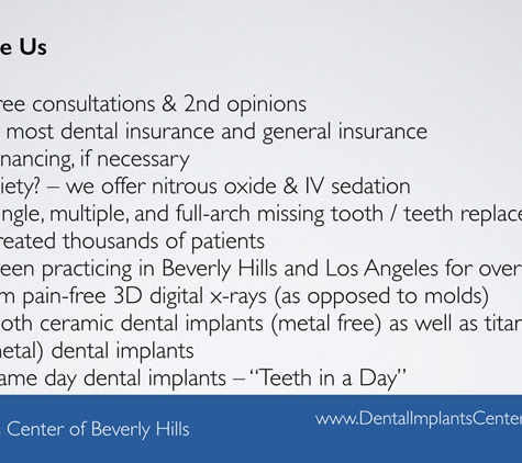 Synergy Dental Implant and Oral Surgery Center - Beverly Hills - Beverly Hills, CA