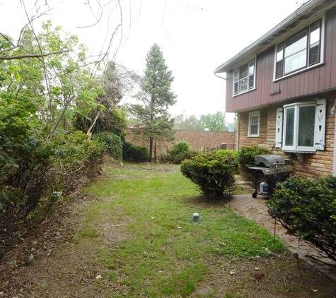 Curb Appeal Landscaping & Design - Lansdowne, PA. Brian trimmed the hedges, pulled ivy and removed a 7' tree stump