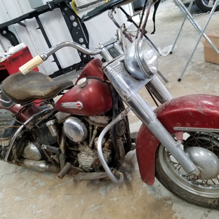 Contours  Auto Body - Plainfield, IL. 1950 Harley before