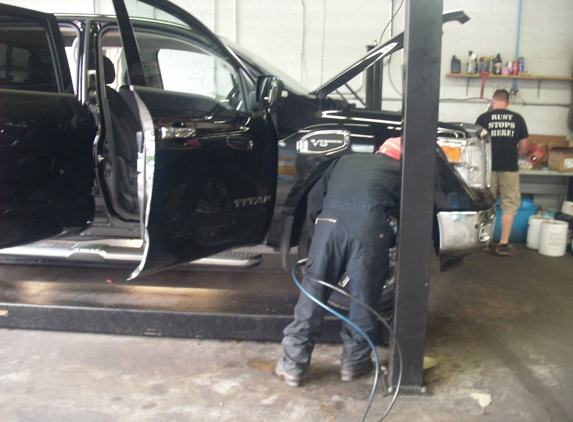 Line X of Cumberland County - Mechanicsburg, PA. Rust Protection application on a New Nissan Titan