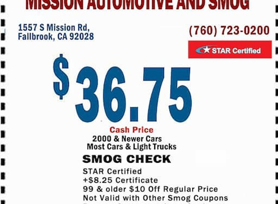 Mission Automotive and Smog - Fallbrook, CA