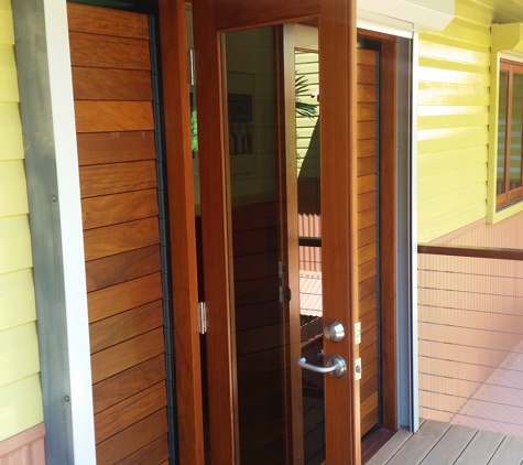 A-Z Security Screens - Bungalow, QLD. Cyclone Rated Rollashield Shutter Open
