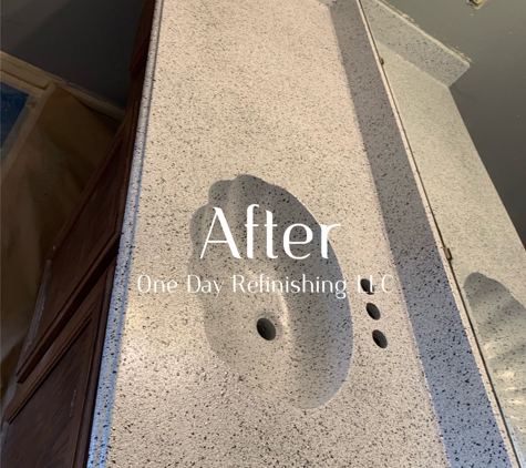 One Day Refinishing - Houston, TX. Vanity/countertop refinishing; pick your color palette. ONE DAY REFINISHING LLC