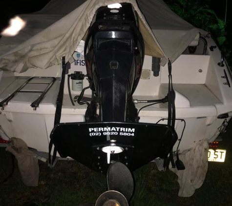 Don's Marine Repairs - Woy Woy, NSW. Permatrim fitted at home