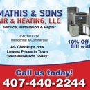 Mathis and Sons Air and Heating, LLC - Air Conditioning Service & Repair