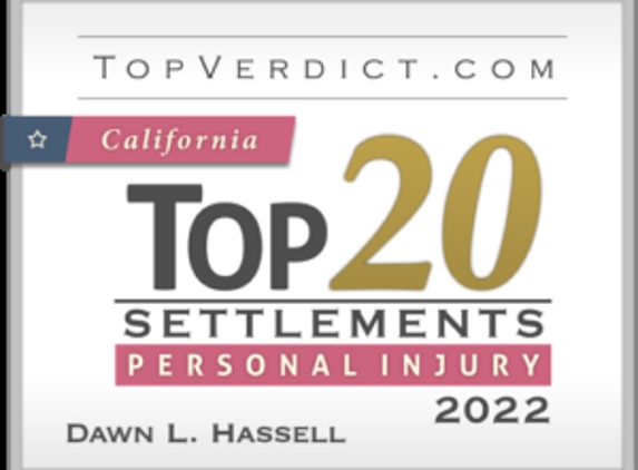 The Hassell Law Group - San Francisco, CA. Top 20 Personal Injury Settlements Award California 2022