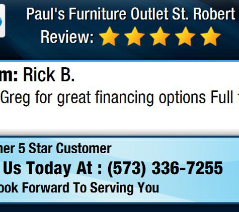 Paul's Furniture Outlet - Saint Robert, MO