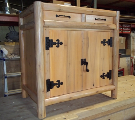 Freeman Wood Crafters - Stoneville, NC. Custom vanity for residence