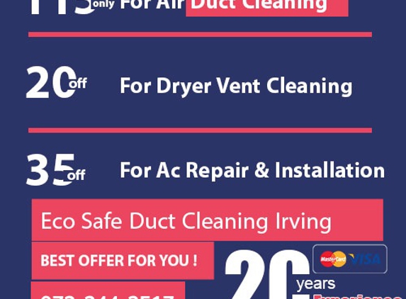 Eco Safe Duct Cleaning Irving - Irving, TX. coupon