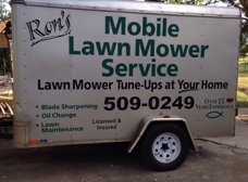 Mobile lawn mower online service