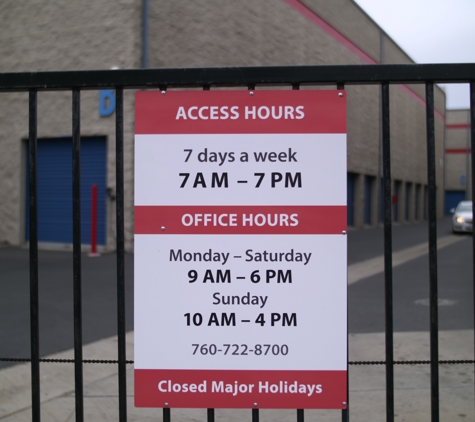 Security Public Storage- Oceanside - Oceanside, CA. Access 7AM-7PM 7 days a week