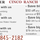Plumber Cinco Ranch Texas
