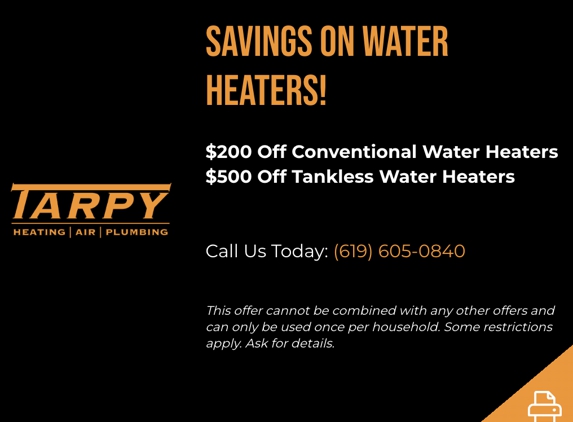 Tarpy Plumbing Heating & Air - Santee, CA