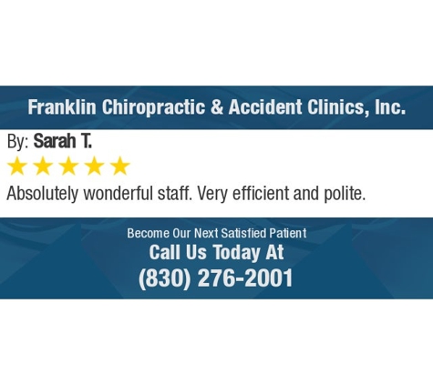 Franklin  Chiropractic &  Accident Clinics Inc - San Antonio, TX