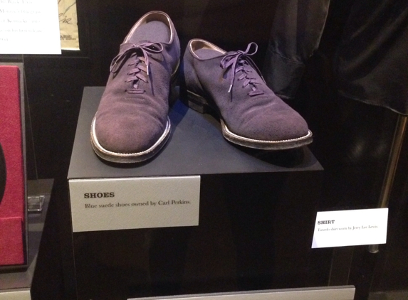 Country Music Hall of Fame and Museum - Nashville, TN. Blue suede shoes