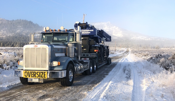 Von Tour Crane & Rigging. Leaving Sierra Valley. 7 degrees.