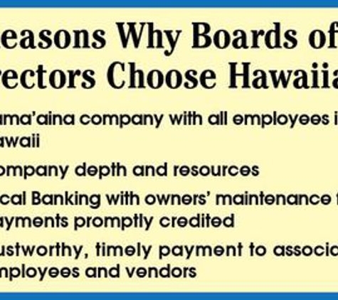 Hawaiiana Management Company, Ltd. - Honolulu, HI