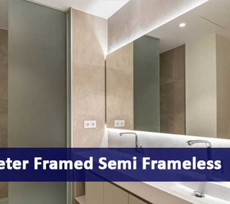 Supreme Shower Screens - Molendinar, QLD. Perimeter Framed Semi Frameless