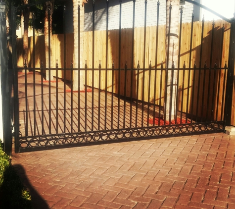 Precise Iron - New Orleans, LA. Automatic swing open gate installed...
