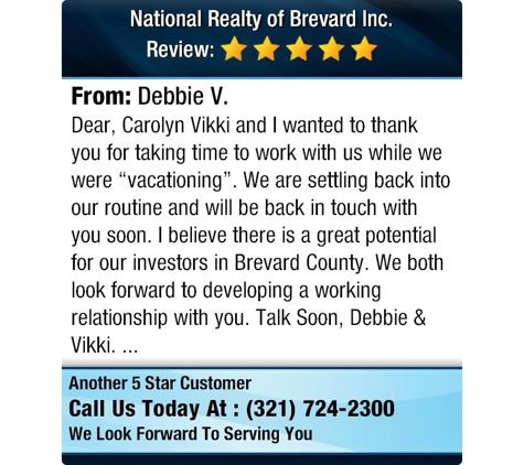 National Realty Of Brevard Inc - Indialantic, FL