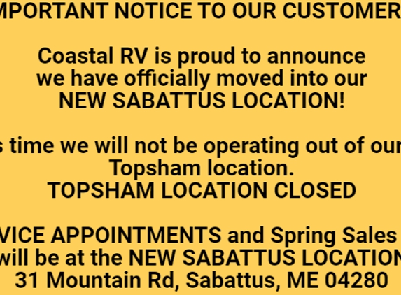 Coastal RV Repair - Sabattus, ME