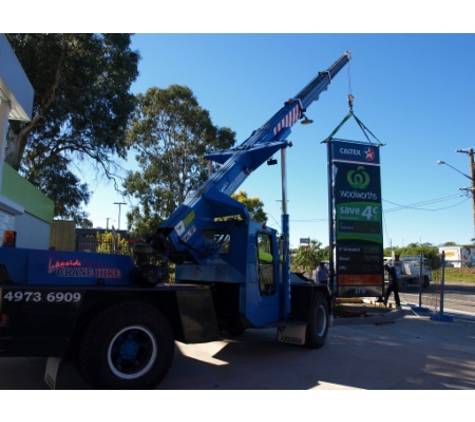 Lakeside Crane Hire - Morisset Park, NSW. Franna Crane - Our Cranes Can Lift Up To 15 Tonnes