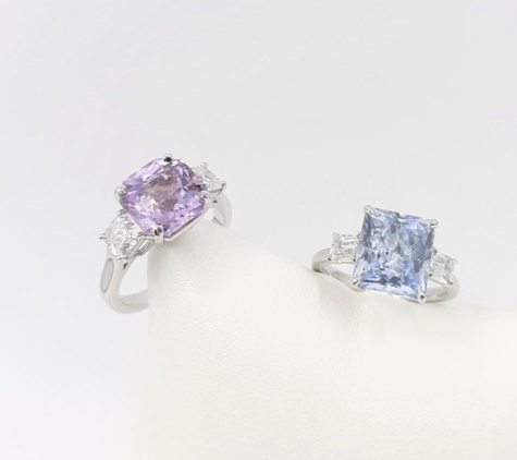 Bongiorno Alexander J Creative Jeweler - Troy, MI. Natural color sapphires, not heated or treated.