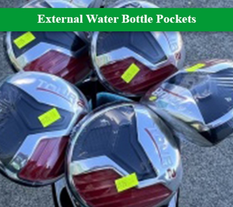Pete's Golf Warehouse - Tweed Heads South, NSW. External Water Bottle Pockets