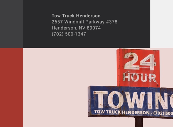 Tow Truck Henderson - Henderson, NV